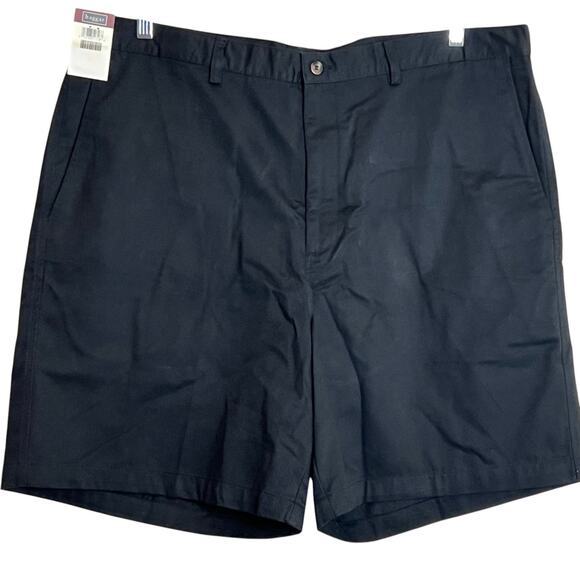 Haggar EZs Mens Shorts Size 42W Black Cotton Blend Pockets Belt Loops New - Picture 1 of 7